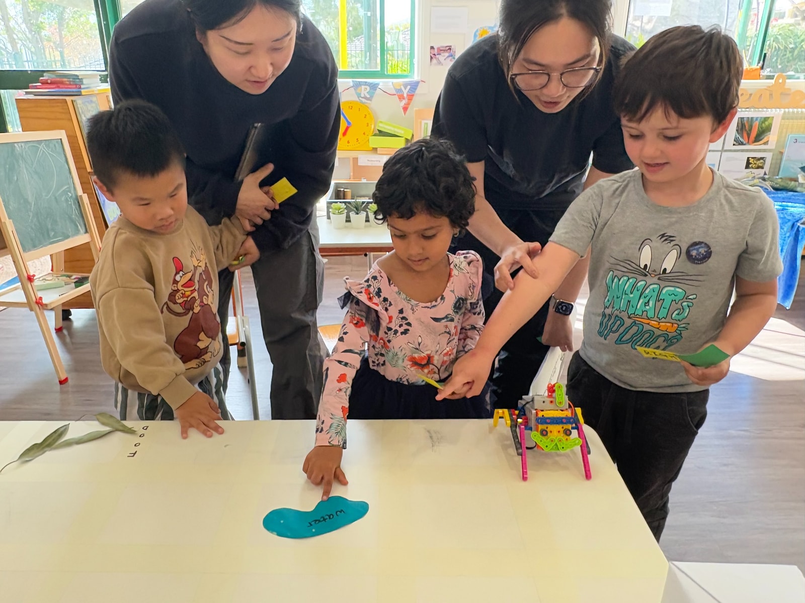 Testing our ideas — exploring water, rock and wood on the grid