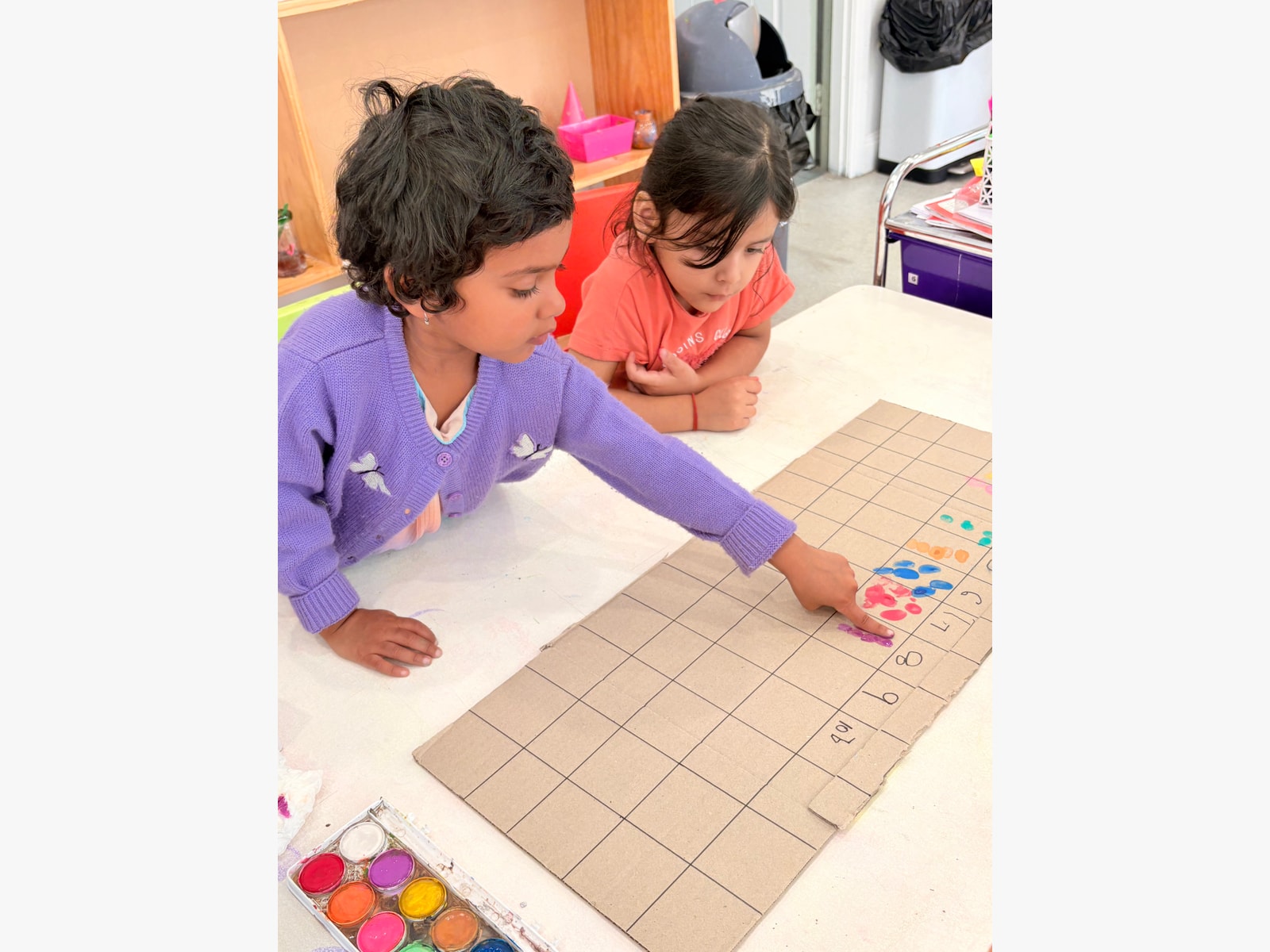 Building a number grid – counting and one-to-one matching